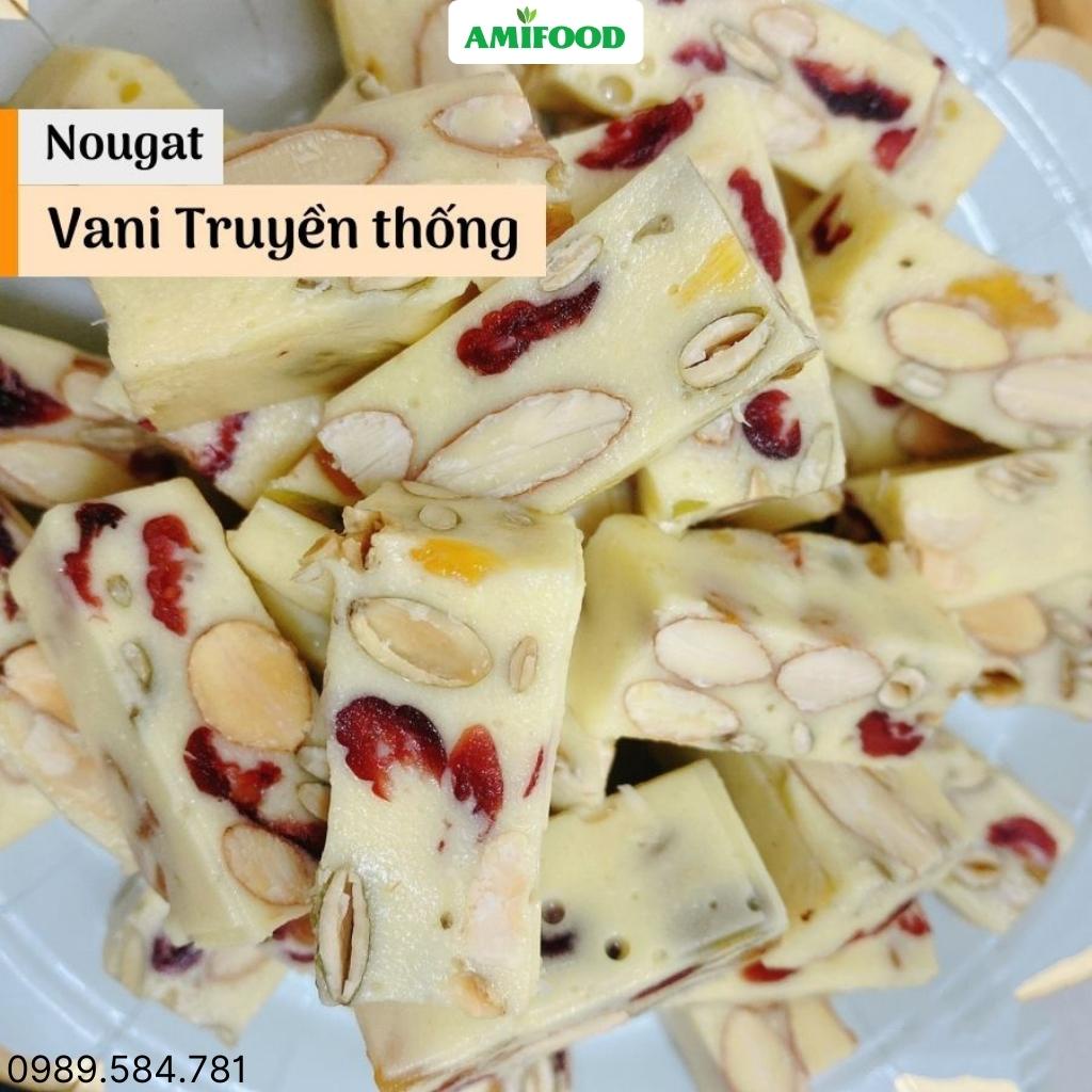 Kẹo Hạnh Phúc Truyền ThốngAmiFood, Kẹo Nougat Vị Trái Cây, Mềm Dẻo,Thơm Ngon - 500Gram