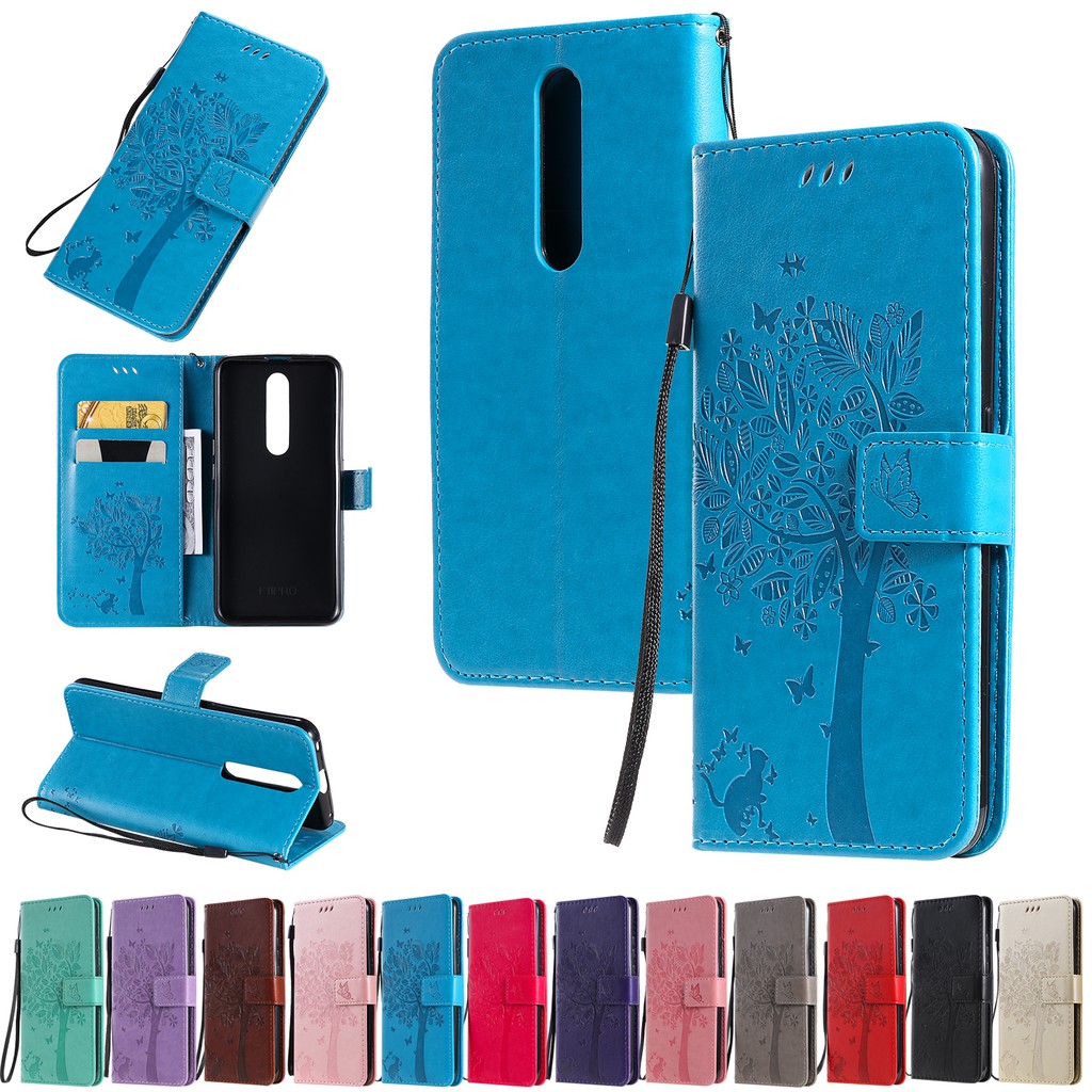 Bao da điện thoại dập nổi họa tiết cây độc đáo cho OPPO F11/F11 PRO | BigBuy360 - bigbuy360.vn