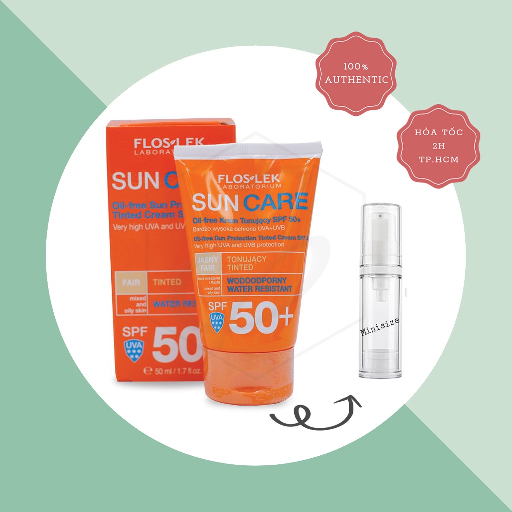 Kem Chống Nắng Floslek Suncare Oil-Free Sun Protection Tinted Cream SPF 50+