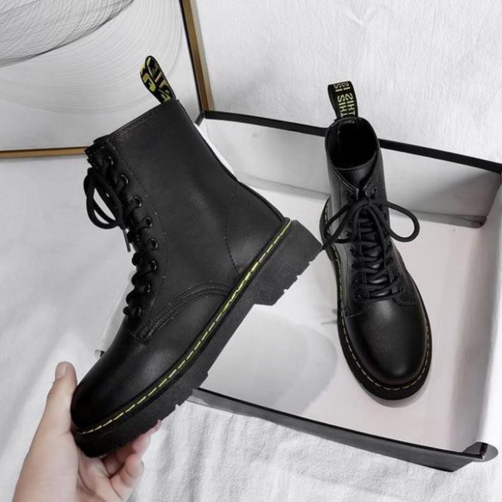 Giày bốt Martins phong cách ulzzang cao cổ đế dày | BigBuy360 - bigbuy360.vn