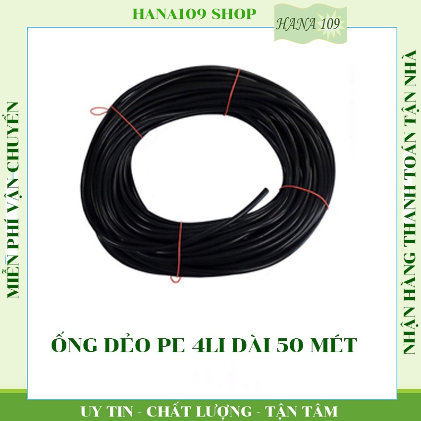 Ống dẫn nước tưới cây 4mm PE cao cấp chuyên dùng cho tưới cây nhỏ giọt cuộn 40 mét