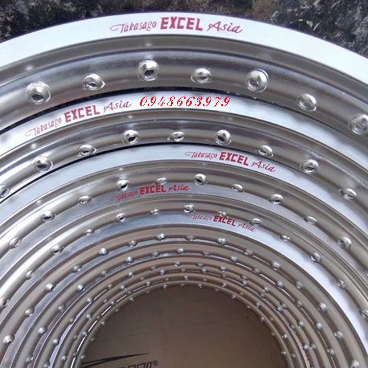 Niềng nhôm EXCEL ASIA TAKASAGO thái loại 2 gắn các loại xe 1.4-1.6