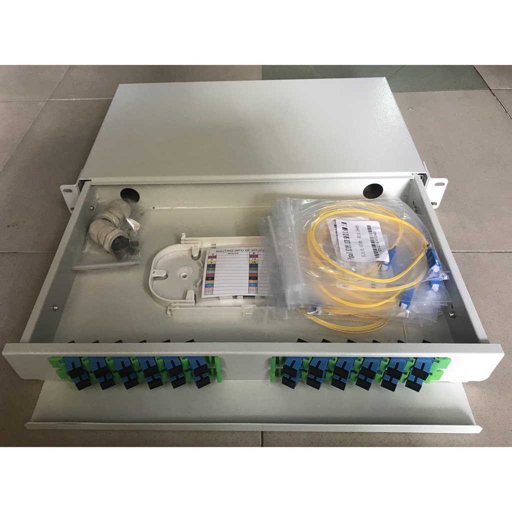 HỘP PHỐI QUANG ODF 24FO KHAY TRƯỢT 24 FO