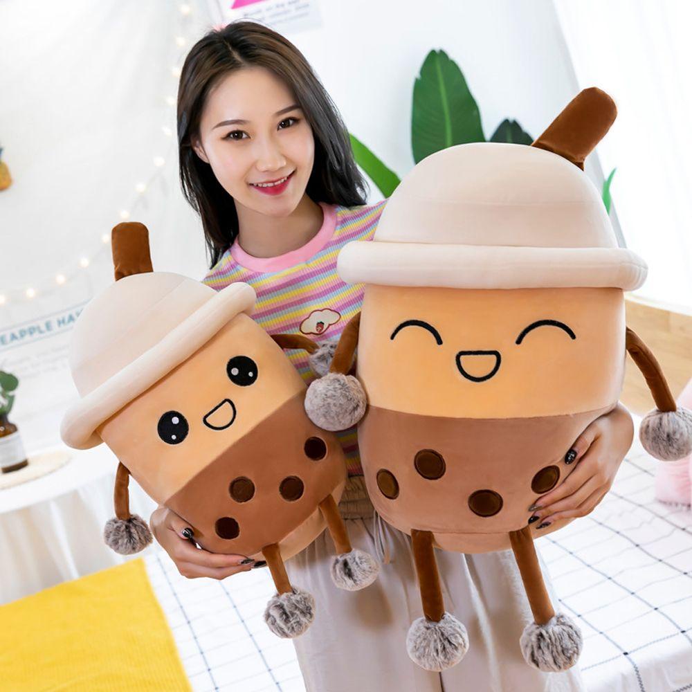 Gối Nhồi Bông Hình Ly Trà Sữa 20 / 30 / 40cm Mềm Mại Trang Trí Nhà Cửa