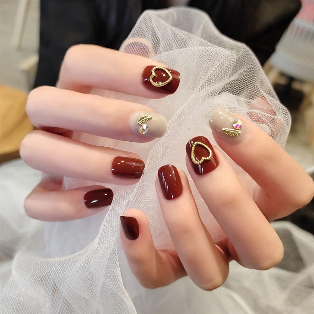 Móng Tay Giả Tháo Rời Được Trang Trí Nơ Thời Trang|Bộ Dụng Cụ Trang Trí Móng Tay Nghệ Thuật