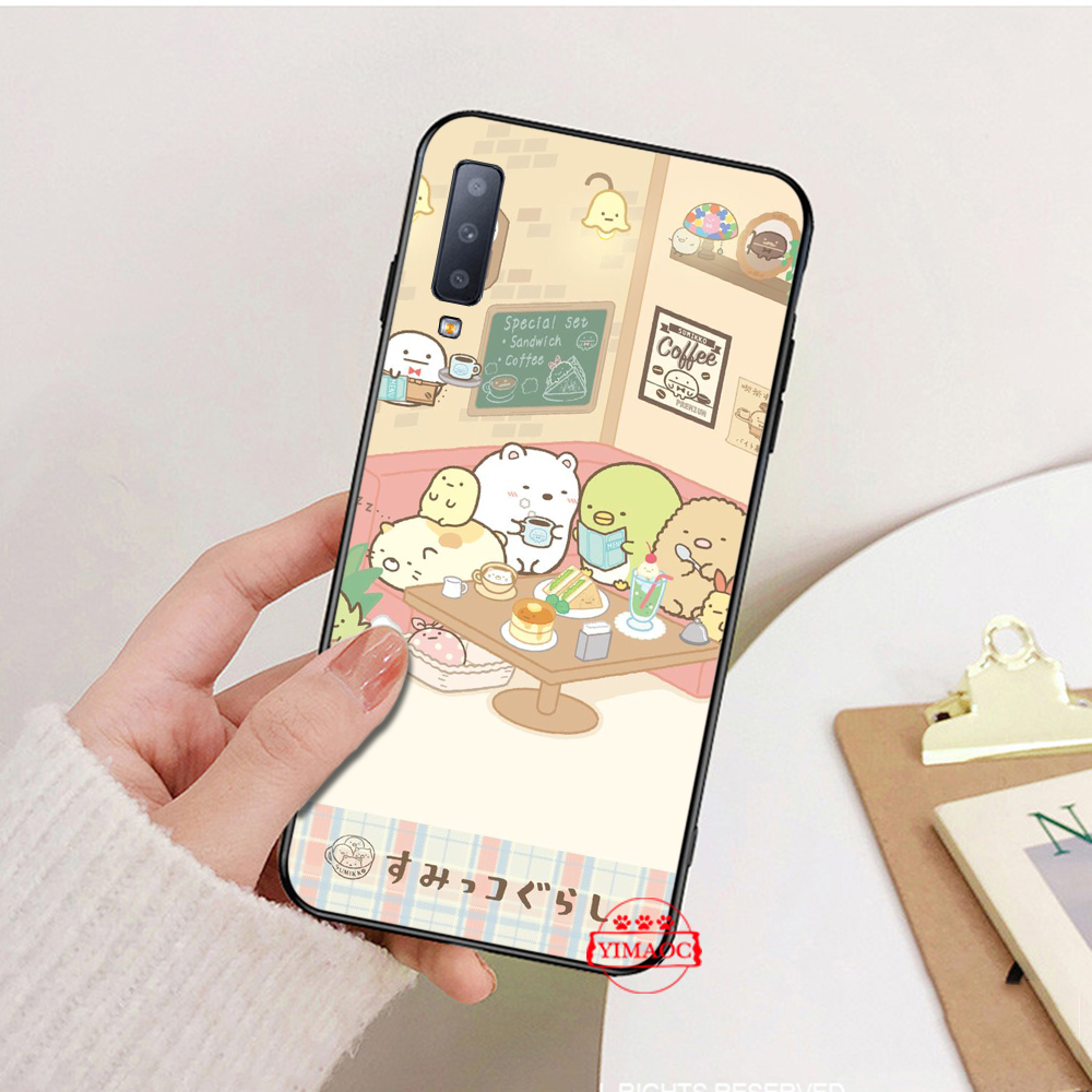 Ốp điện thoại mềm in hình Sumikko Gurashi 109T cho Samsung A3 A5 A6 Plus 2018 A8 A9