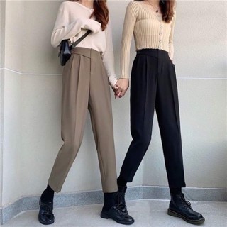BÁN SỈ - QUẦN BAGGY VẢI CẠP CHÉO 2 CÚC NỮ RẺ ĐẸP