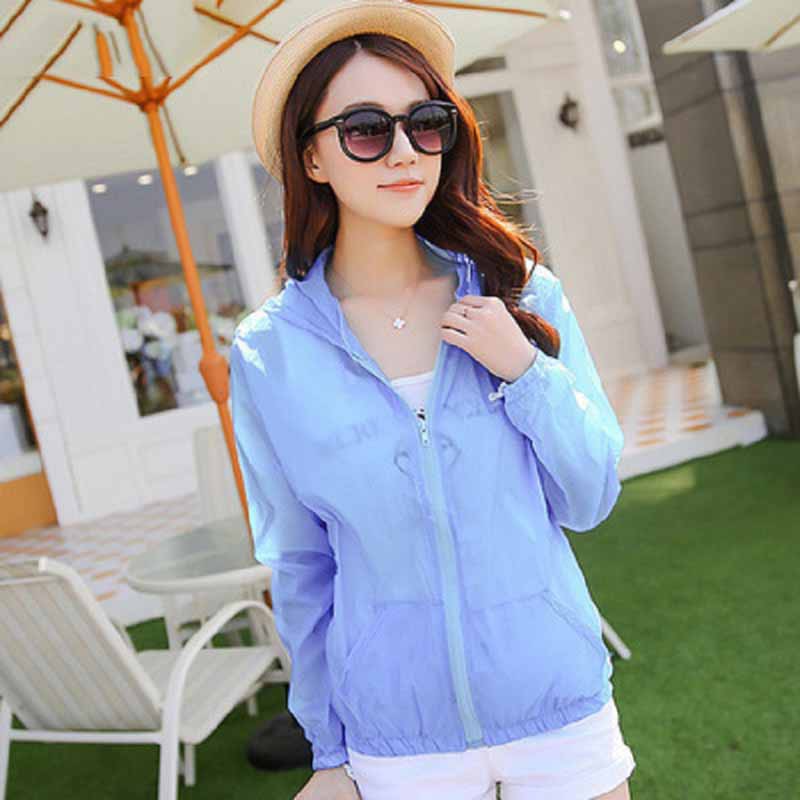 Áo Khoác Có Mũ Trùm Đầu Chống Tia UV Chống Nước Cho Nữ