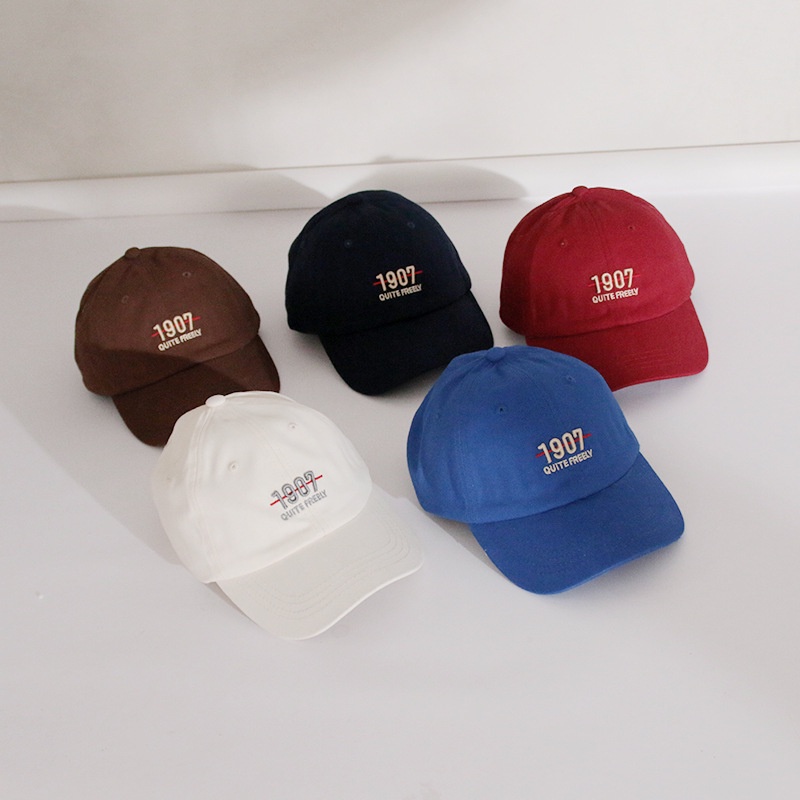 Nón Lưỡi Trai Thời Trang Hàn Quốc Thêu Họa Tiết Đơn Giản Cho Mẹ Và Bé 1907