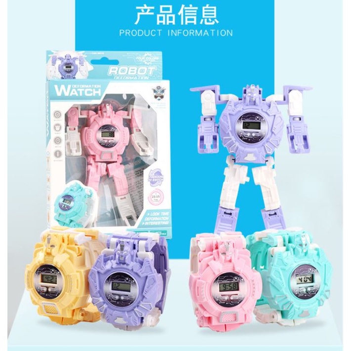 [Giá hủy diệt]  Đồng hồ ROBOT đeo tay cho bé, nhiều màu săc dễ thương siêu ngầu