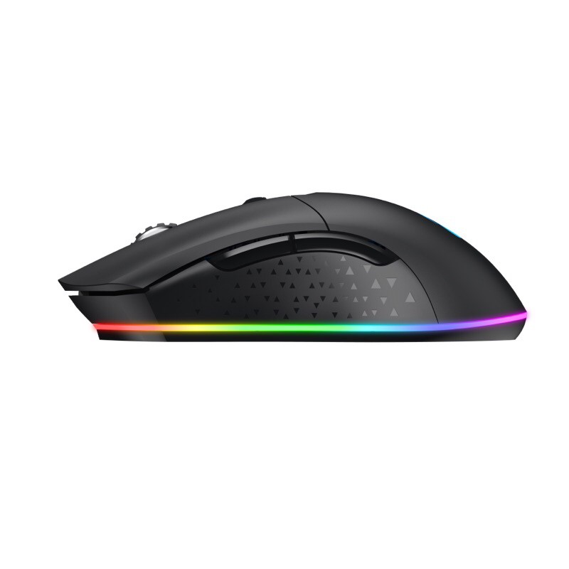 Chuột không dây Gaming DAREU EM901 RGB - BLACK (BRAVO ATG4090 sensor)