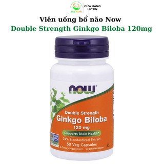 Viên uống bổ não Now Ginkgo Biloba 120mg 50 viên.