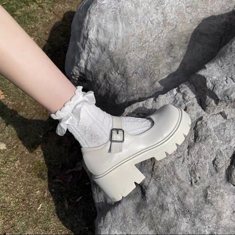 | Order | Giày da ulzzang phối quai dễ thương | BigBuy360 - bigbuy360.vn