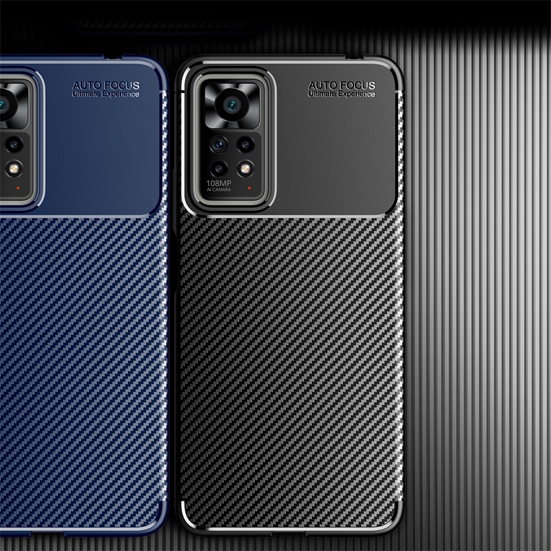 Ốp Điện Thoại TPU Mềm Sợi Carbon Chống Sốc Cho Xiaomi 11T 12T Pro Redmi Note 12 11s 10s Pro Poco X3 GT Pro Mi 11 Lite