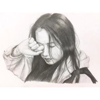 Tranh chì đen chân dung (A3,4,5)