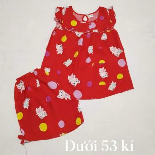 Combo 5 bộ đồ tole lanh quần đùi size 1