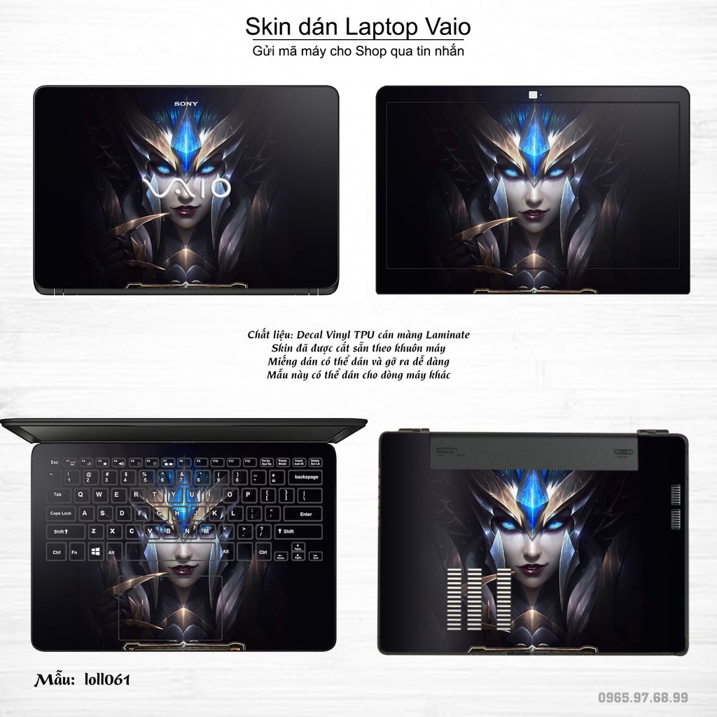 Skin dán Laptop Sony Vaio in hình Liên Minh Huyền Thoại _nhiều mẫu 8 (inbox mã máy cho Shop)