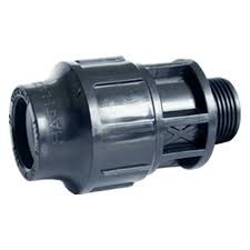 Măng sông ren ngoài HDPE D20 D25 D32 D40