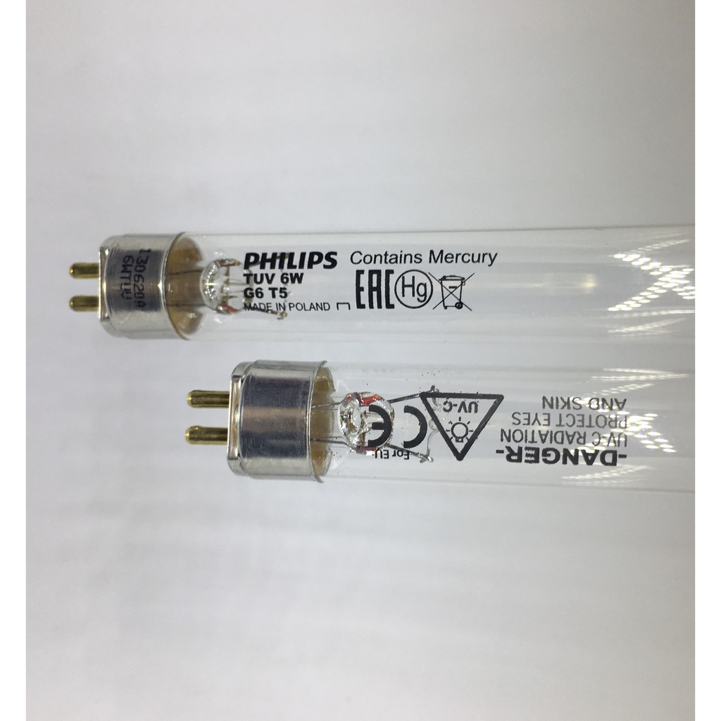 Bóng khuẩn 6W - Bóng TUV diệt khuẩn không khí Philips 6W G6 T5