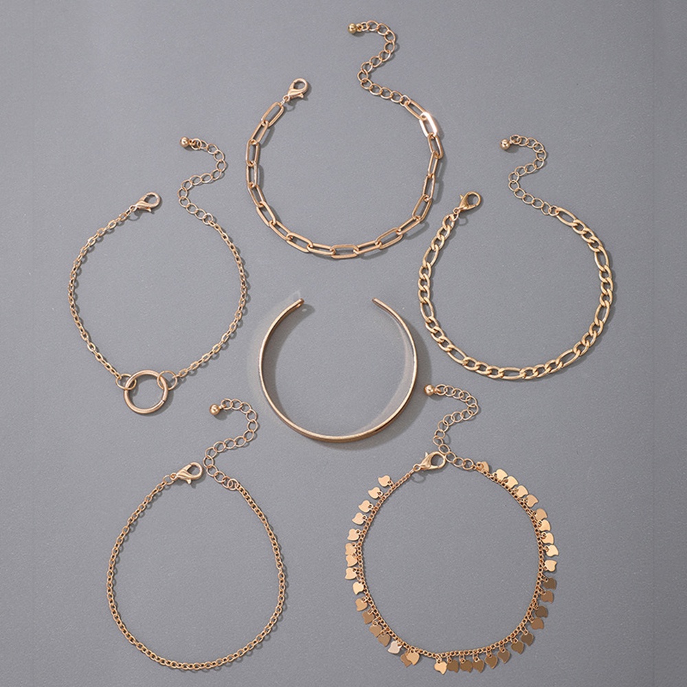 Set 6 Vòng Đeo Tay Phong Cách Boho Đơn Giản