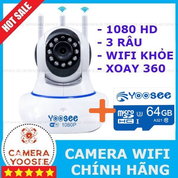 Camera IP YooSee Tiếng Việt Và Thẻ Nhớ 32Gb Yoosee Chuyên Dụng