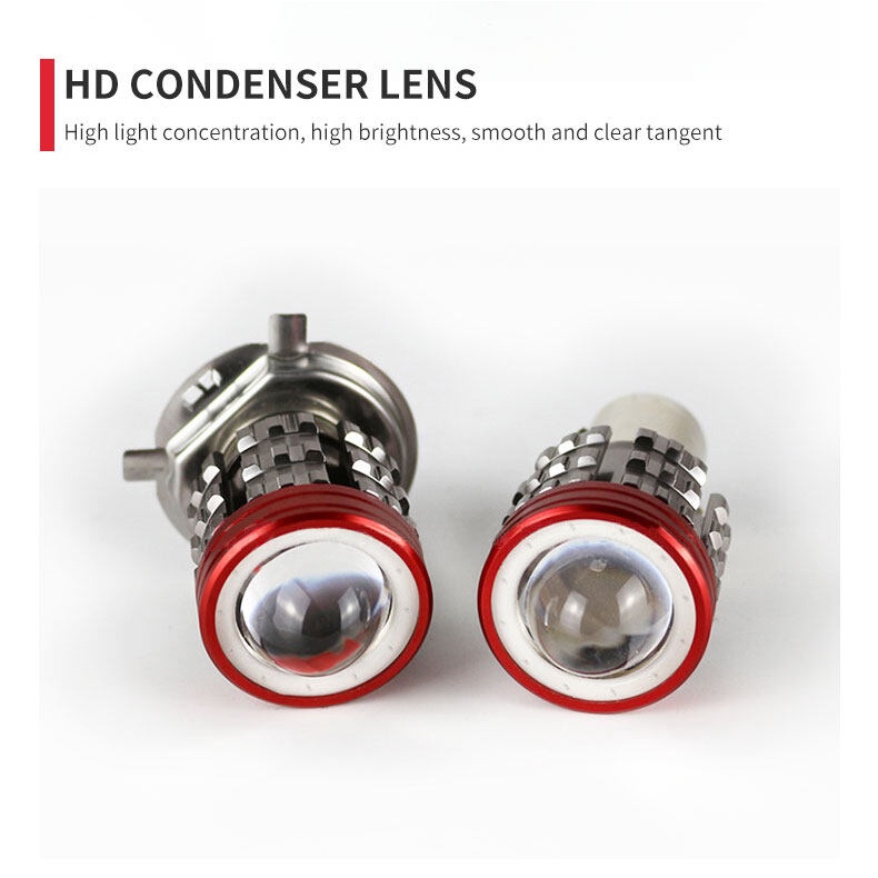 Đèn pha LED H4 BA20D H6 HS1 chuyên dụng cho xe máy xe moto
