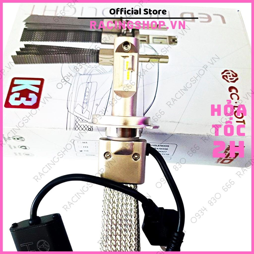 Đèn led xe máy Đèn pha ô tô xe hơi CREE K3 LEDT2  2022 siêu sáng Ultinon Essential Gen 3 được BH 12T RACINGSHOPVN