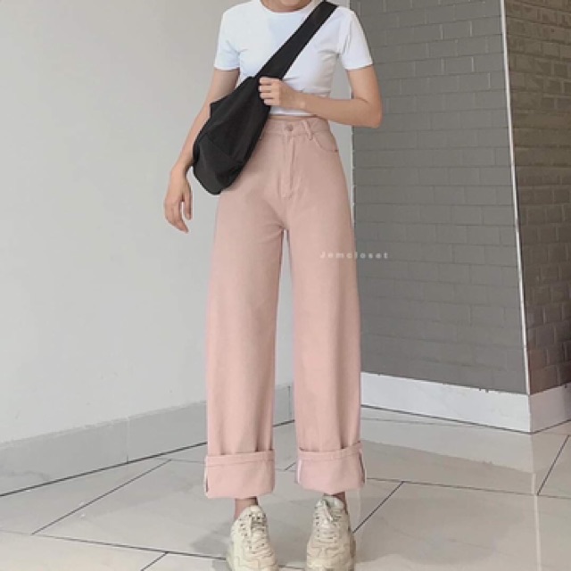 [ Mã FAGREEN55 giảm 10% tối đa 30K đơn 99K] Quần kaki ống suông oto lưng cao, hình thật ảnh sàn | BigBuy360 - bigbuy360.vn