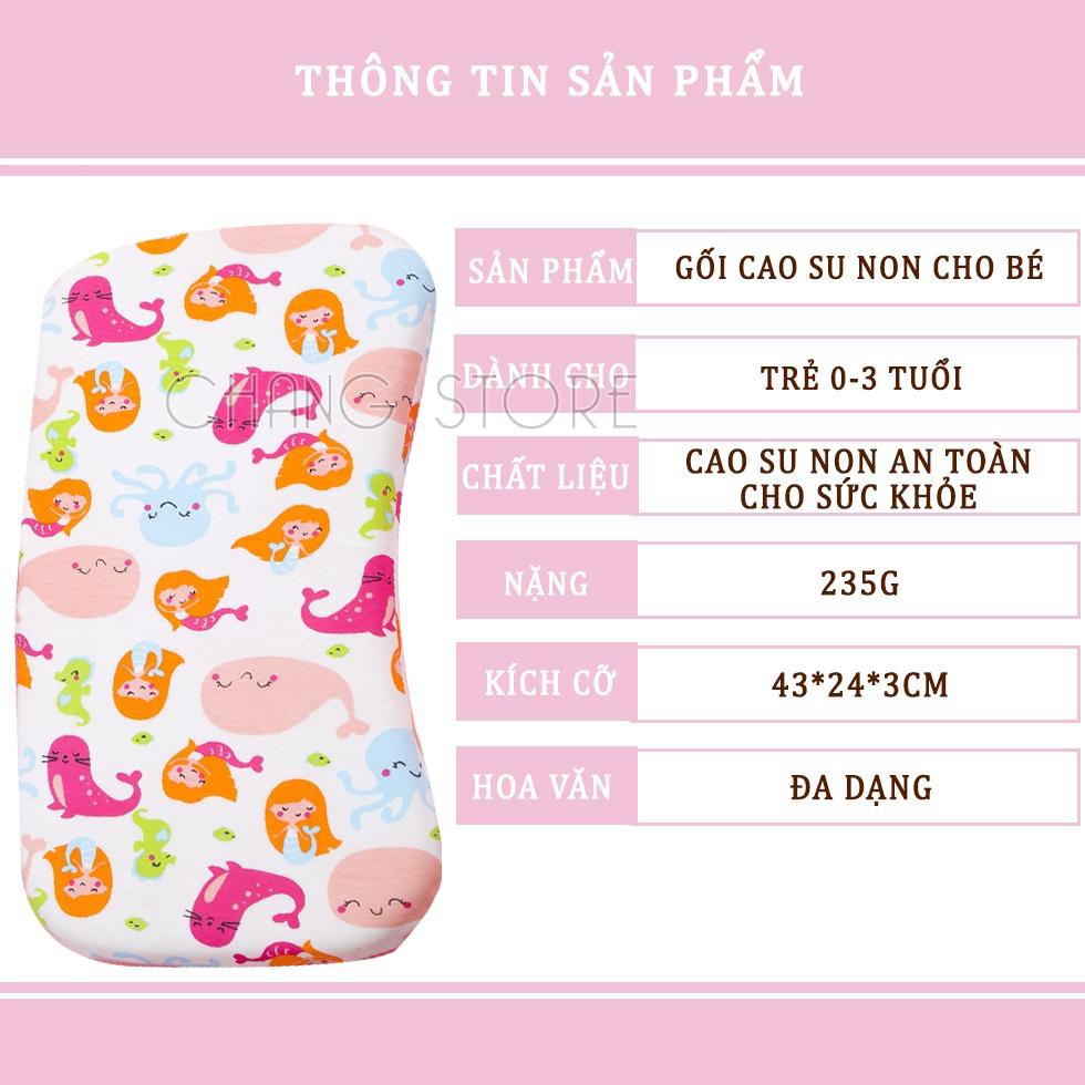 Gối Cao Su Non Cho Em Bé - Mềm Mại Cao Cấp