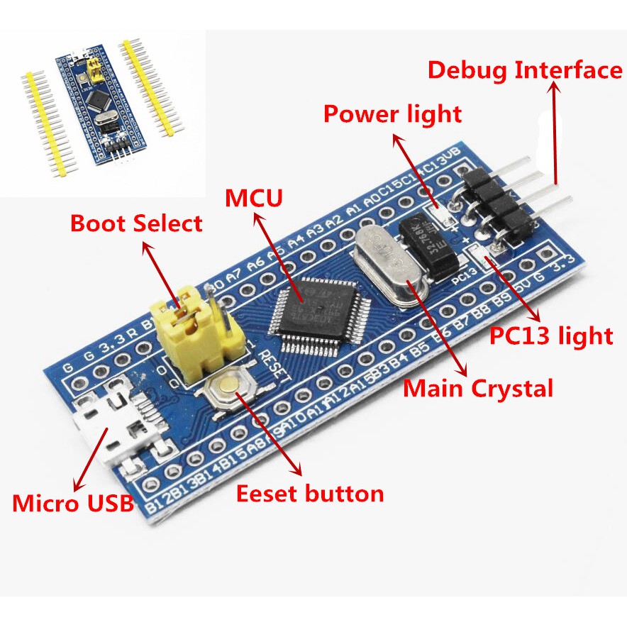 Bộ điều khiển STM32F103C8T6 ( bluepill)