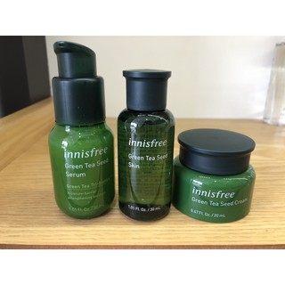 Set dưỡng da từ hạt trà xanh Innisfree Green tea Seed Serum Tri-biotics