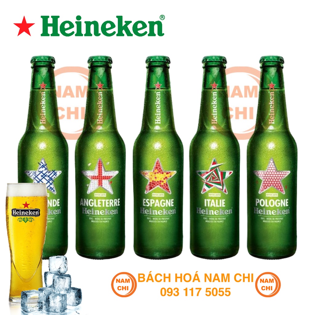 [1 CHAI LẺ] Bia HEINEKEN Nhập Khẩu Từ Pháp Thùng 20 Chai