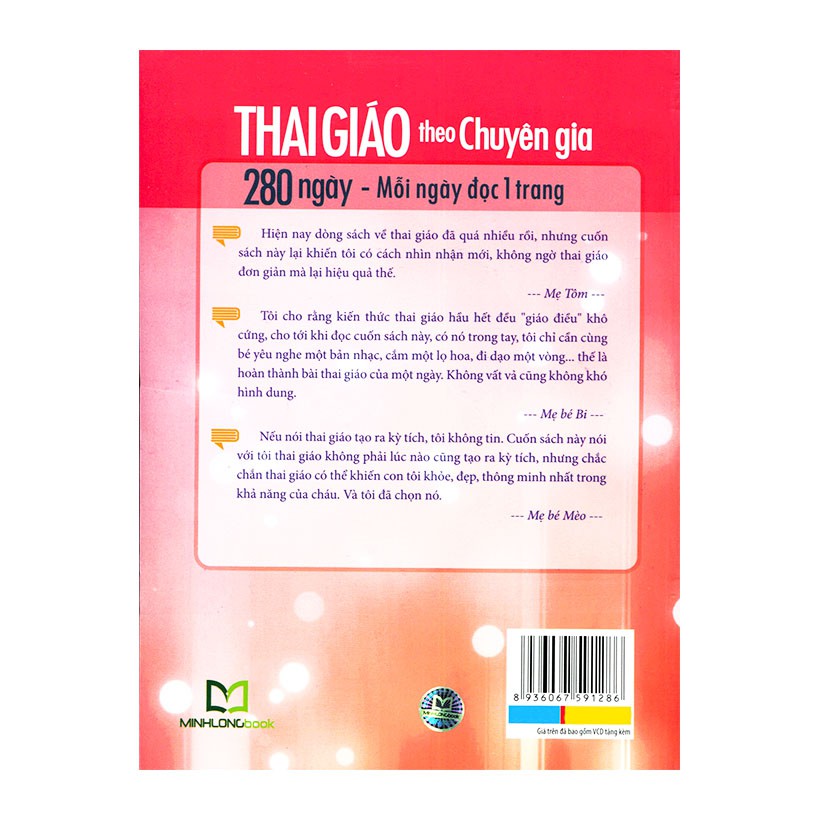 [ Sách ] Thai Giáo Theo Chuyên Gia - 280 Ngày - Mỗi Ngày Đọc Một Trang