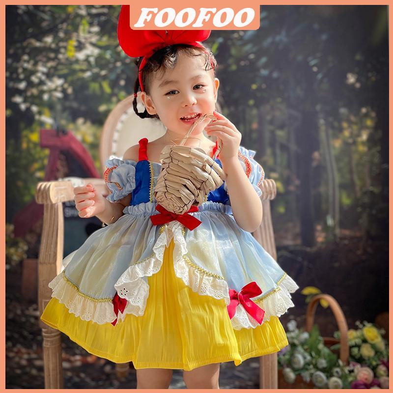 (Hàng Có Sẵn)Váy cho bé gái Disney Đầm Công Chúa Bạch Tuyết Phong Cách Lolita Đáng Yêu Cho Bé Gái đầm công chúa