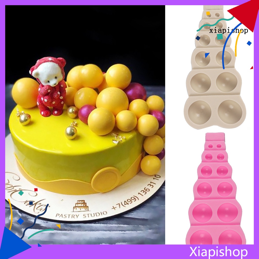 Xp Khuôn Silicone Làm Bánh Kem / Sô Cô La / Thạch Nóng Hình Bán Nguyệt Độc Đáo Dễ Tháo Gỡ
