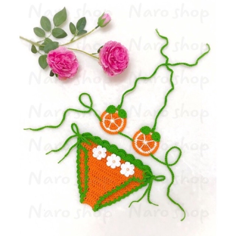 Bikini handmade cho bé  Bikini len cho bé