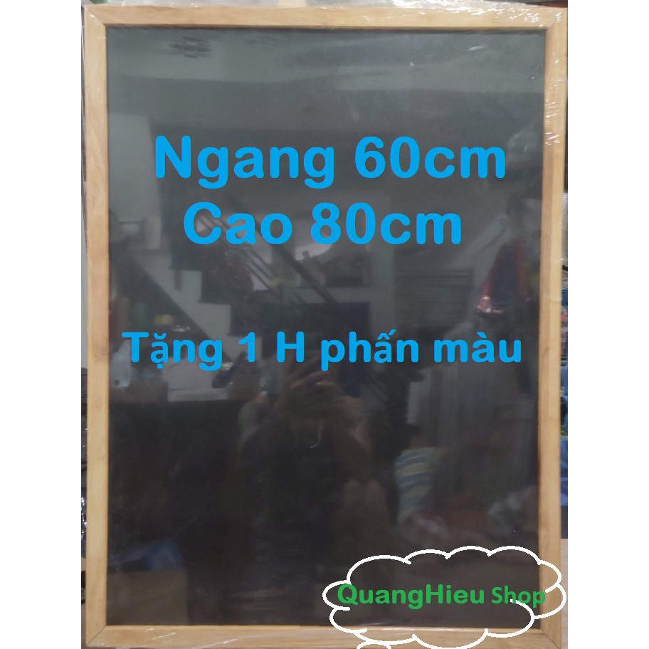 Bảng menu 2 mặt treo tường kích thước 60 x 80cm tặng kèm phấn màu