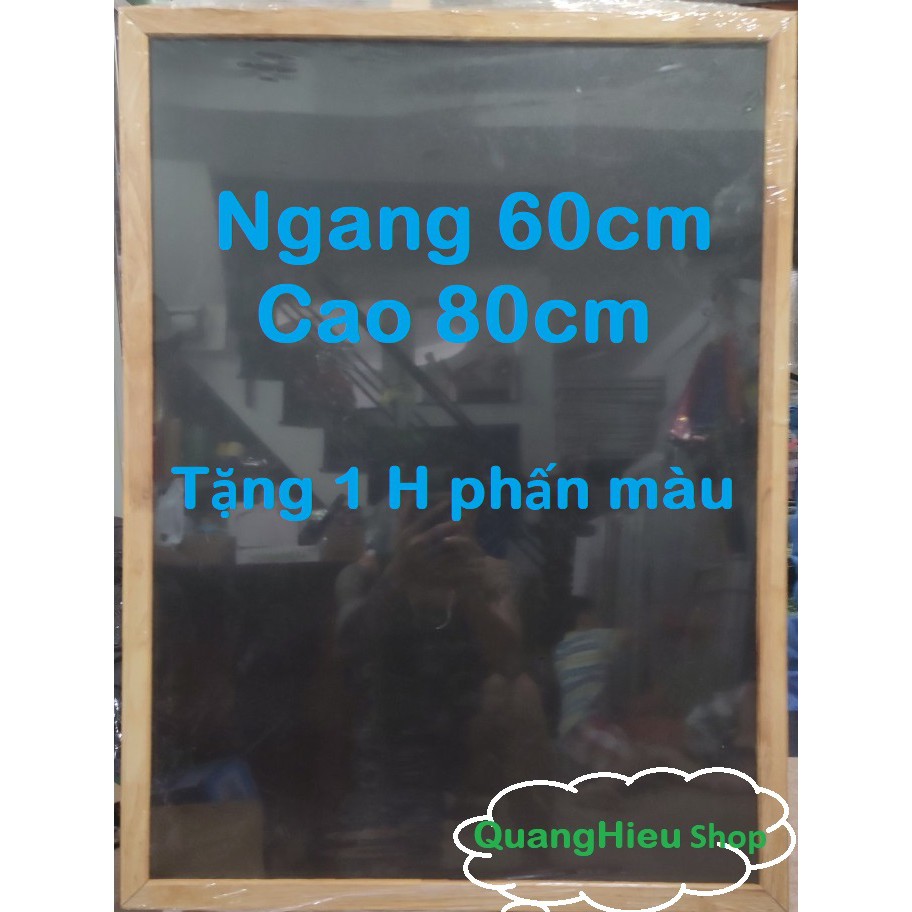 Bảng menu 2 mặt treo tường kích thước 60 x 80cm tặng kèm phấn màu