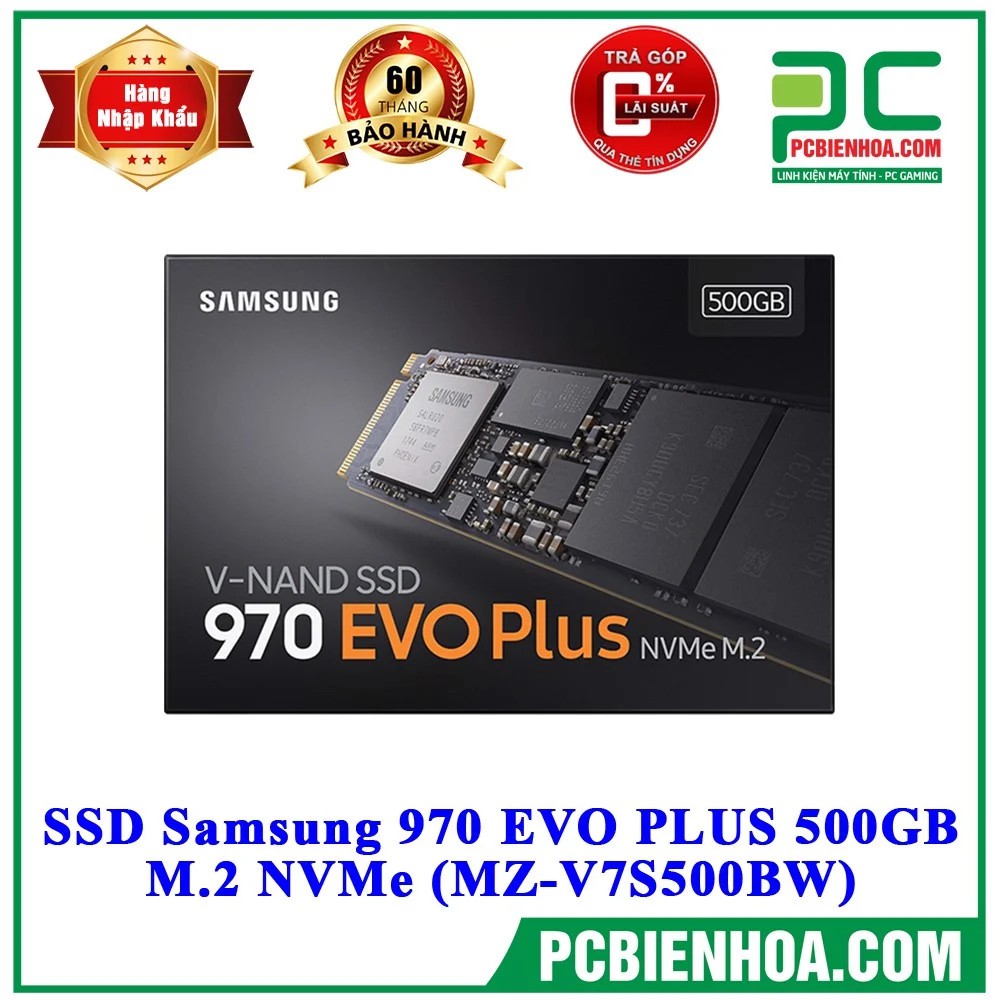 SSD SAMSUNG 970 EVO PLUS 500GB M.2 NVME (MZ-V7S500BW)