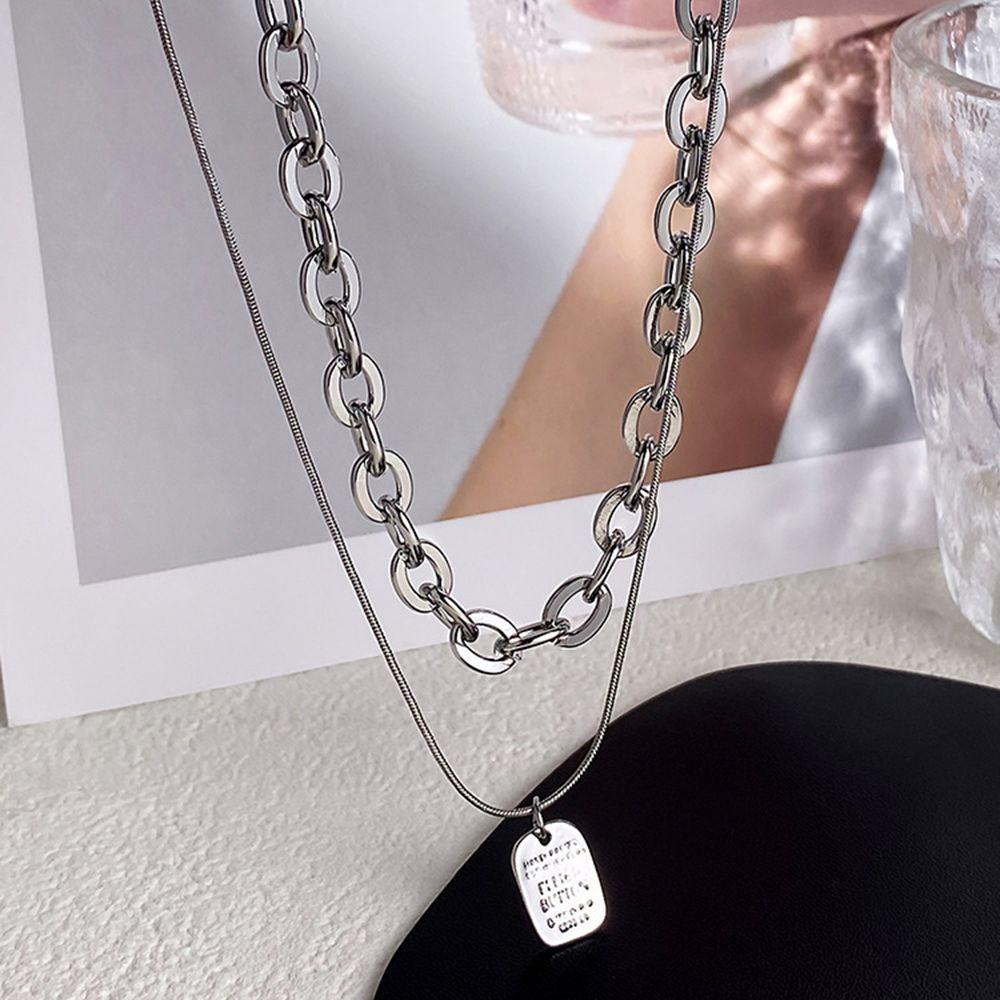 1 Vòng cổ Dạng Xoắn Bằng Kim Loại Phong Cách Hip Hop Hàn Quốc VANES1 Dành Cho Bạn Nữ