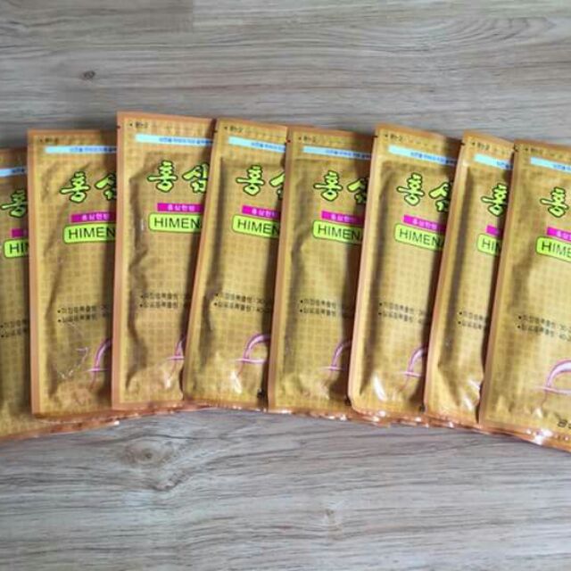 Cao dán sâm 36 goi va 2 goi mặt nạ