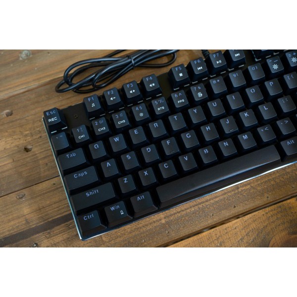 Bàn phím cơ E-DRA EK389 - Outemu switch - Keycap ABS Double Shot - Led siêu sáng màu trắng - Hàng chính hãng