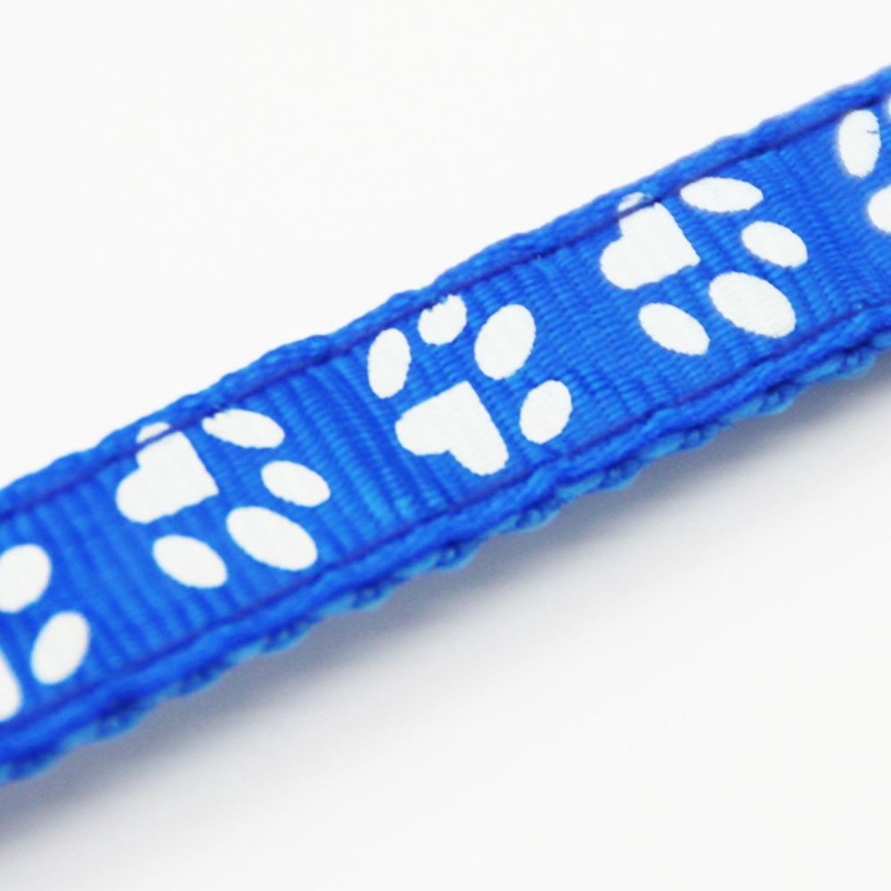 KUNHEV Vòng cổ nhiều màu họa tiết bàn chân thú dành cho thú cưng