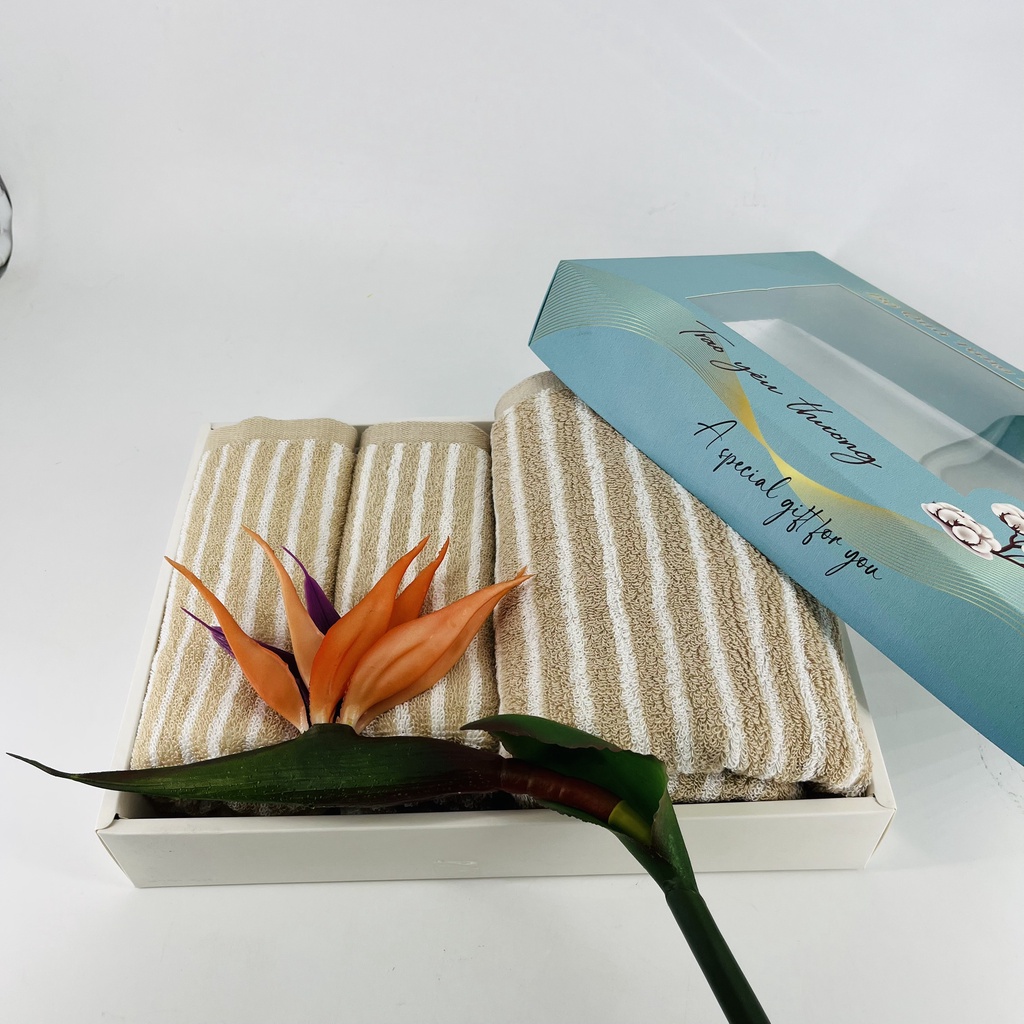 BỘ 3 COMBO Khăn Tắm Cotton Thiện Phú Bộ 379, Khăn Tắm Cao cấp Tiện Lợi Freeship