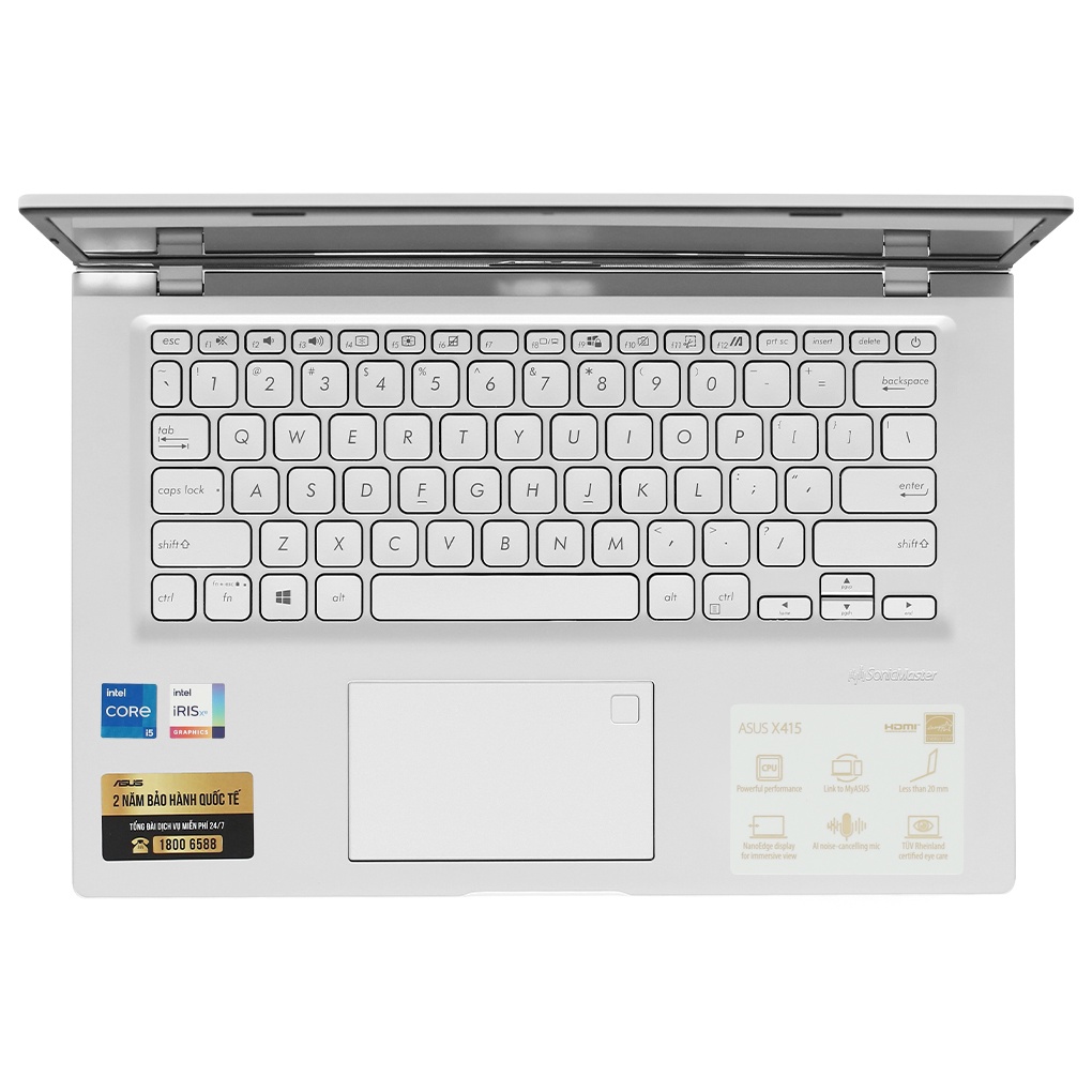 Laptop Asus X415EA i5 1135G7/8GB/512GB/14"F/Win11//Bạc - Hàng chính hãng