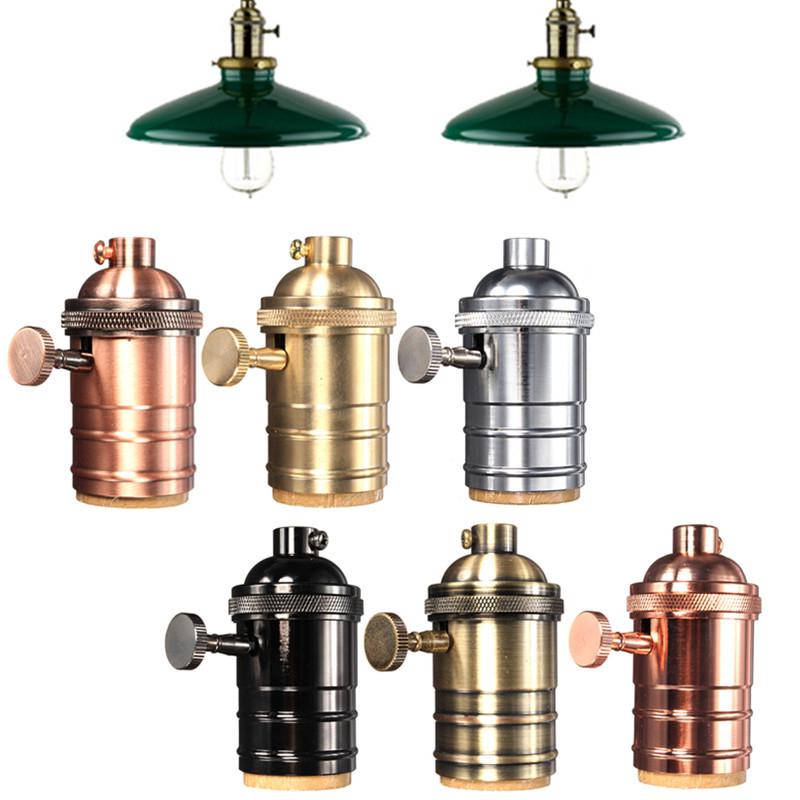 Đuôi đèn E26 / E27 kiểu dáng cổ điển bằng đồng thau