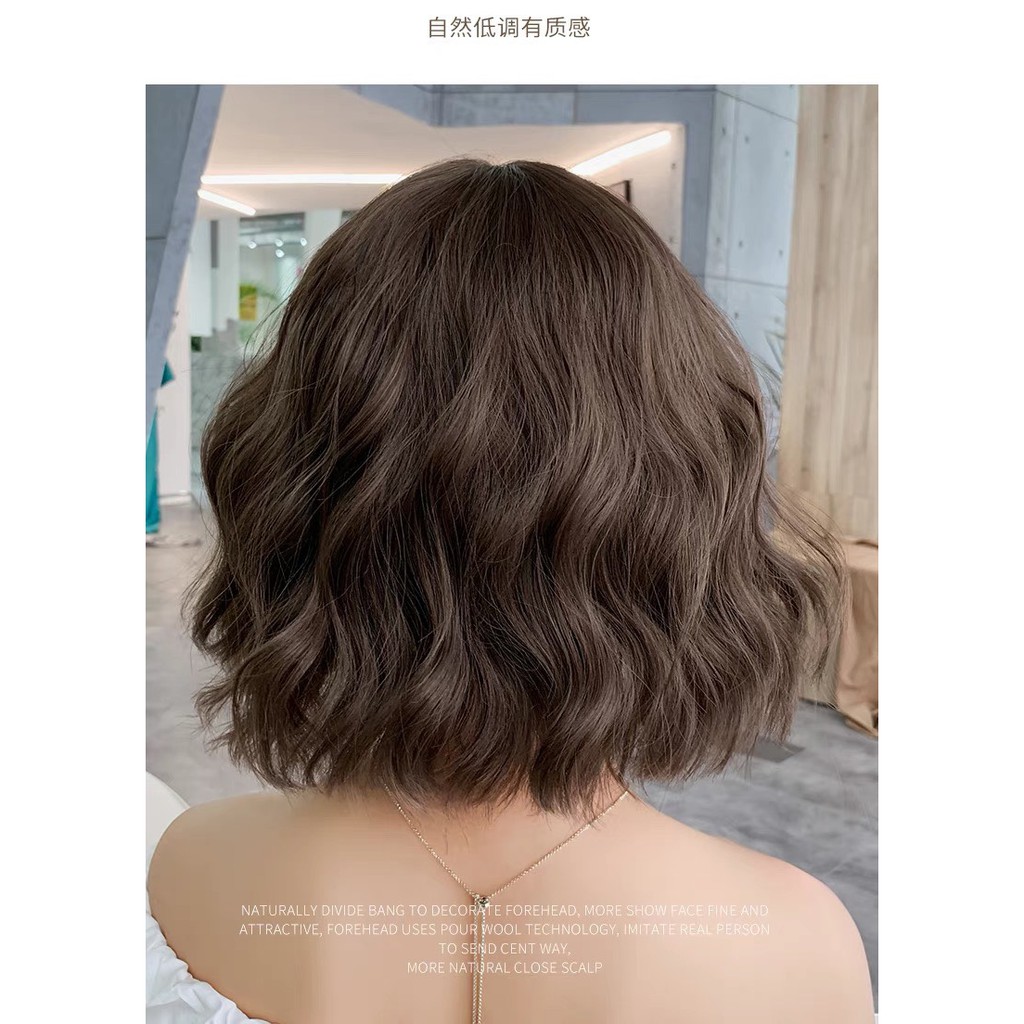 Tóc giả nữ cả đầu 🥰FREESHIP🥰 Giảm 7k khi nhập [TOCGIA7K]-Tóc giả nguyên đầu xù ngắn vàng tây d3057