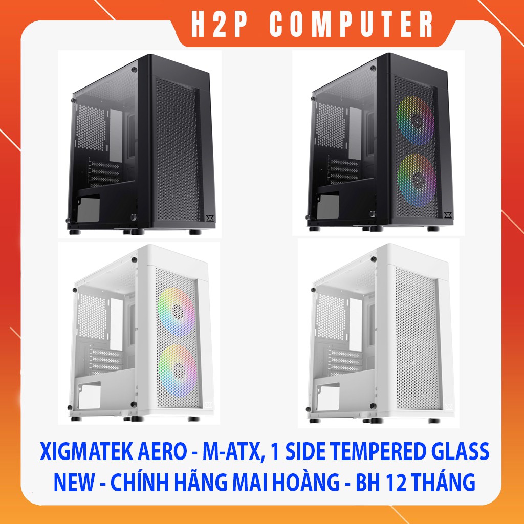 Vỏ Case Xigmatek AERO - M- ATX Black & Arctic - New - Chính Hãng Mai Hoàng - BH 12 Tháng
