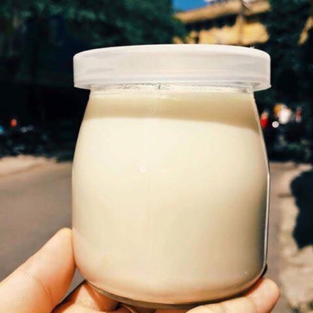 Hũ thuỷ tinh làm sữa chua,cốc làm caramen dáng thấp 100 mL và 200 ml