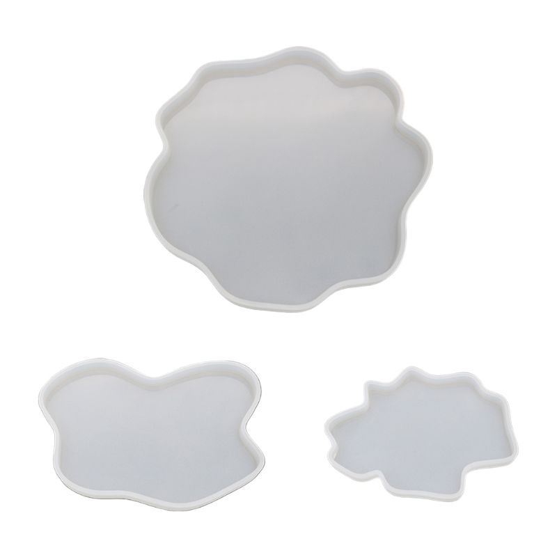 Khuôn epoxy pha lê chất liệu nhựa resin UV diy hình dáng bất đối xứng